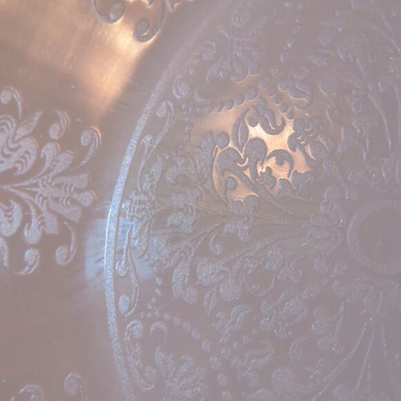 3 VTG Macbeth Evans American Sweetheart White Chop Plate Platters, 1930 - Picture 2 of 9